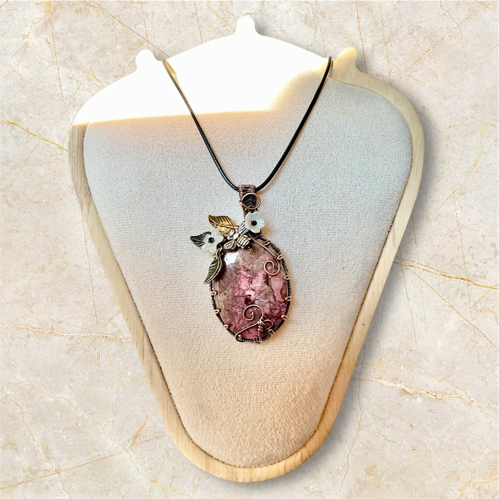Cobalt Calcite Pendant