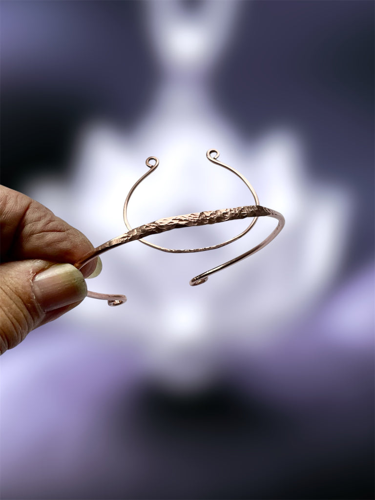 Hammered Copper Cuff Bracelet - Connie’s Crystals 