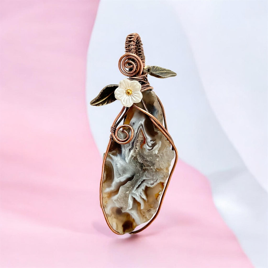 Druzy Geode Agate Pendants - Connie’s Crystals 