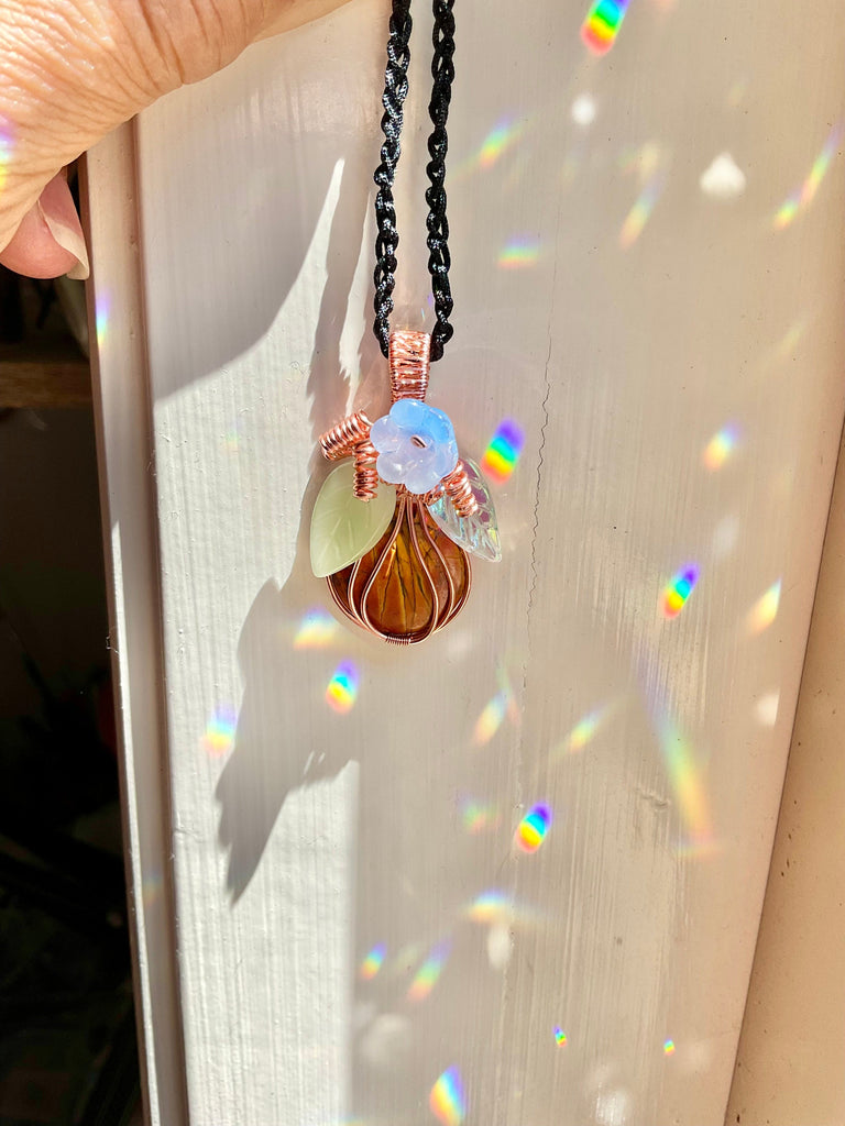Picasso Jasper Pumpkin Pendant