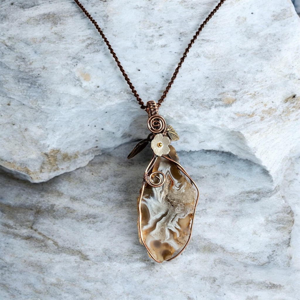 Druzy Geode Agate Pendants - Connie’s Crystals 