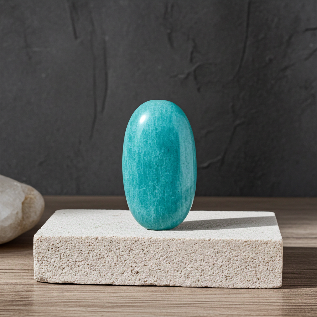 Amazonite Palm Stone - Connie’s Crystals 