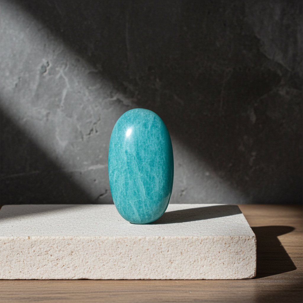 Amazonite Palm Stone - Connie’s Crystals 