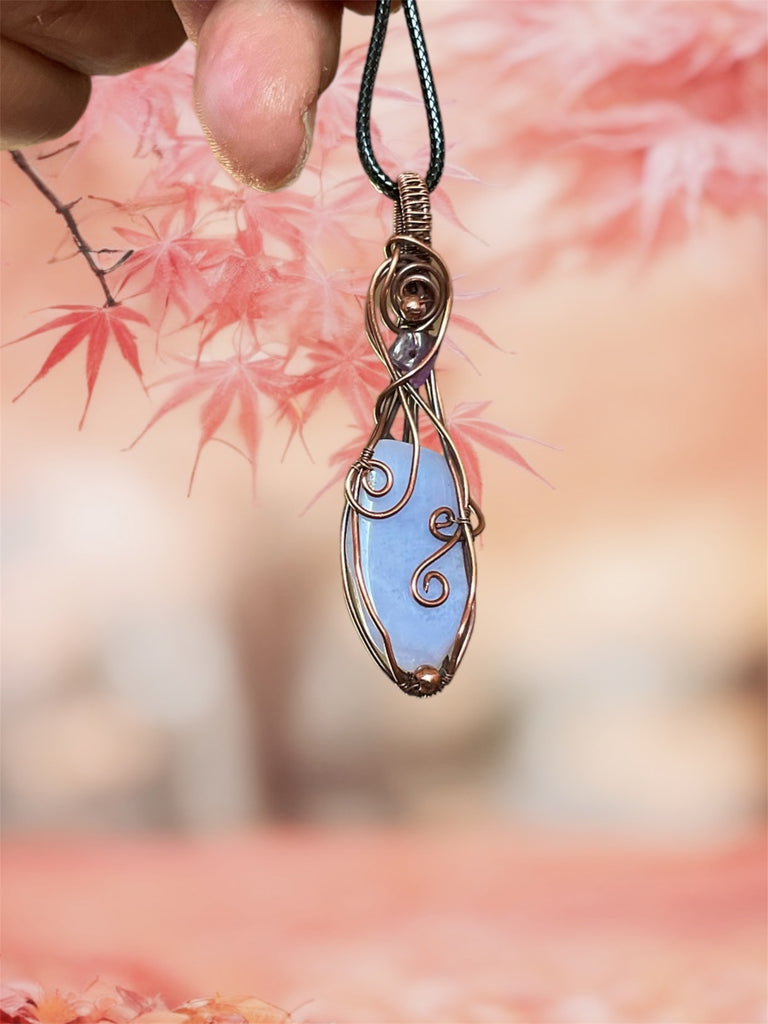 Blue Lace Agate Pendant