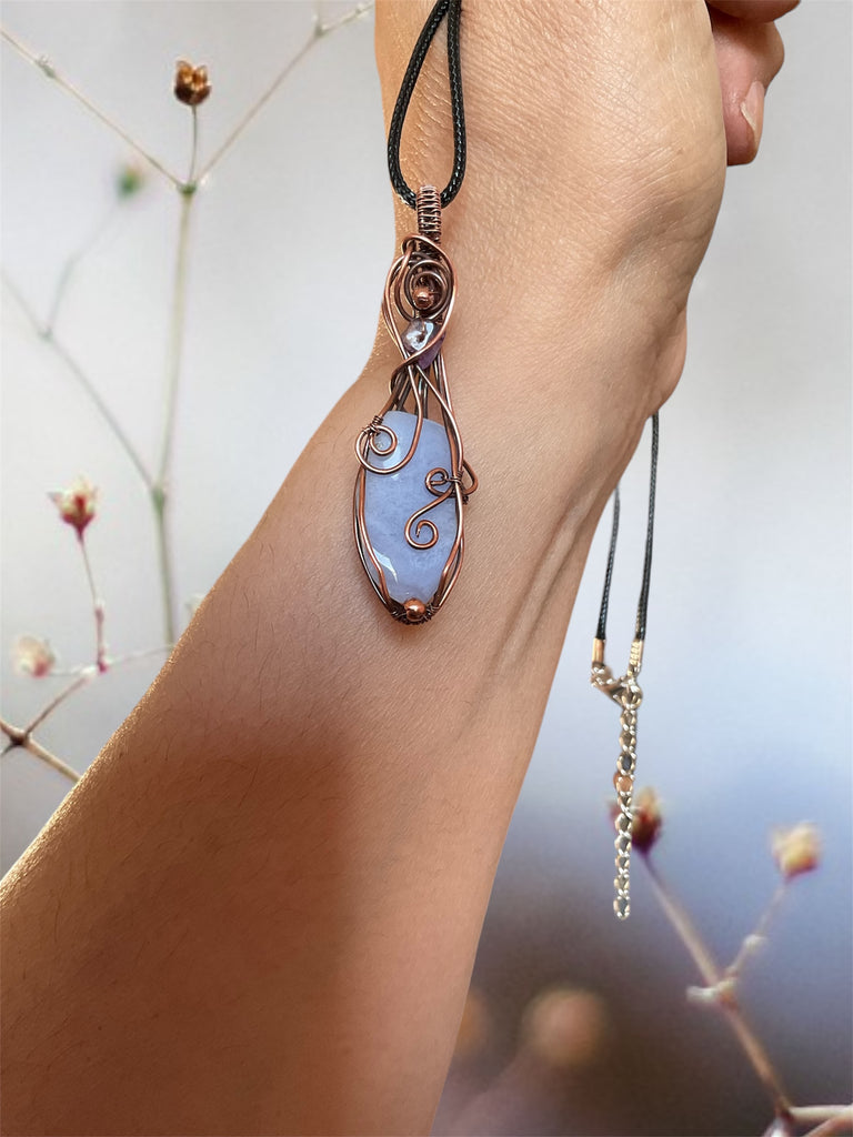 Blue Lace Agate Pendant