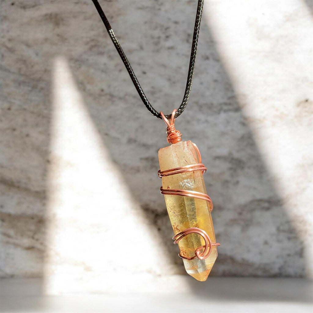 Himalayan Lemurian Citrine Points Wire Wrapped Pendants✨ - Connie’s Crystals 