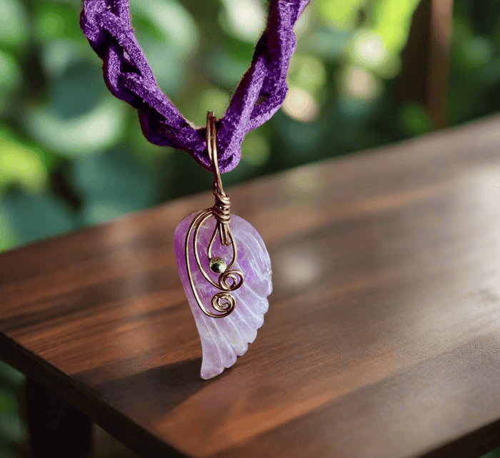 Amethyst Angel Wing - Connie’s Crystals 