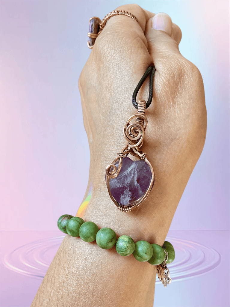 Amethyst Heart Pendant