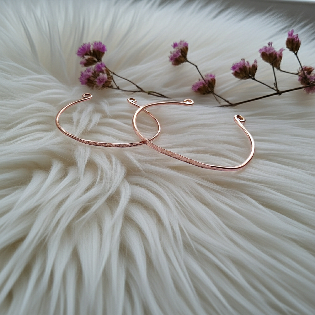 Hammered Copper Cuff Bracelet