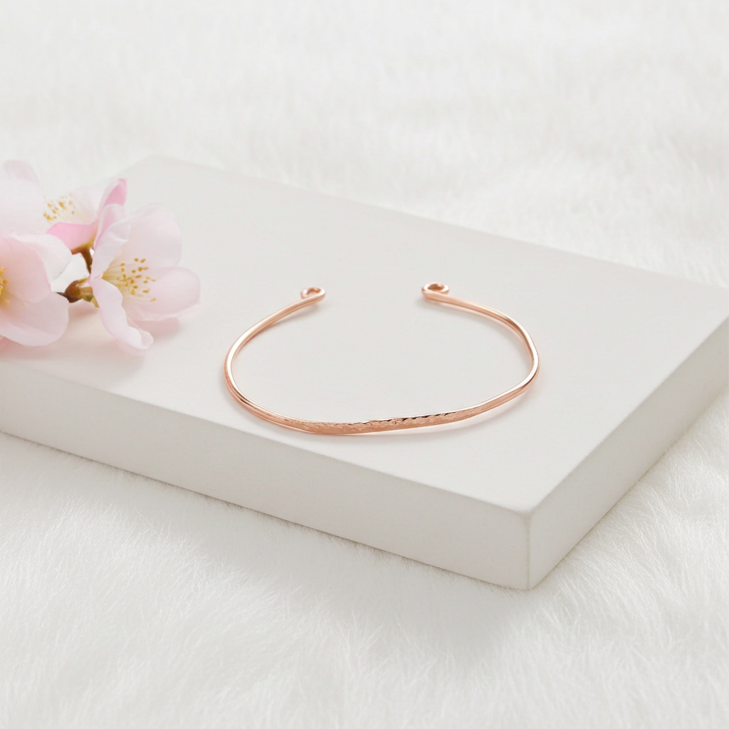 Hammered Copper Cuff Bracelet