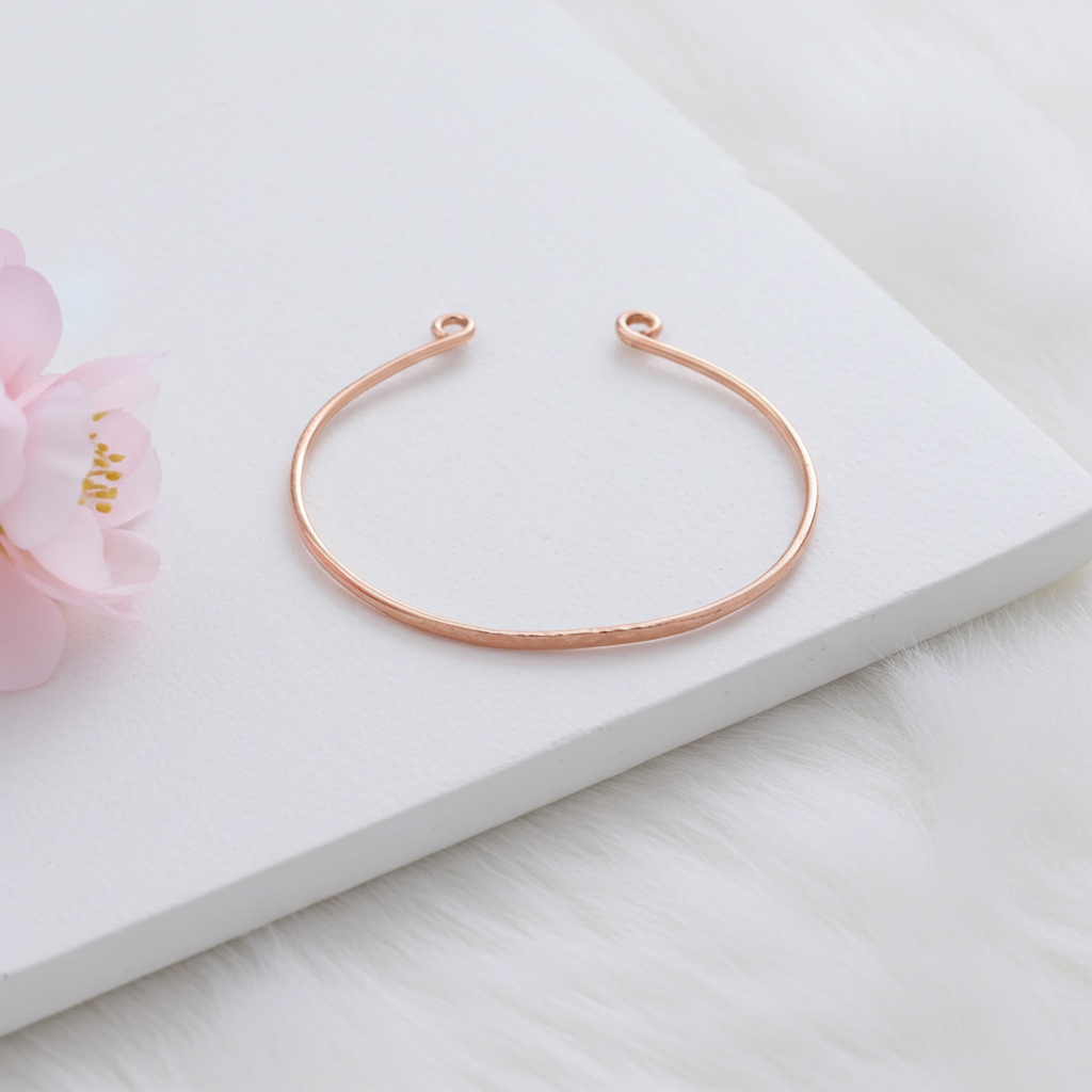 Hammered Copper Cuff Bracelet