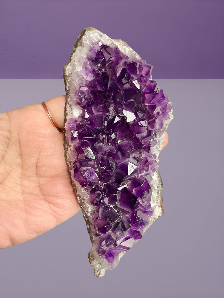 Deep Purple Amethyst Cluster