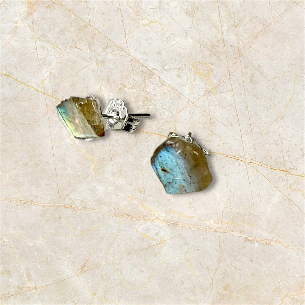 Sterling Silver Gemstone Stud Earrings