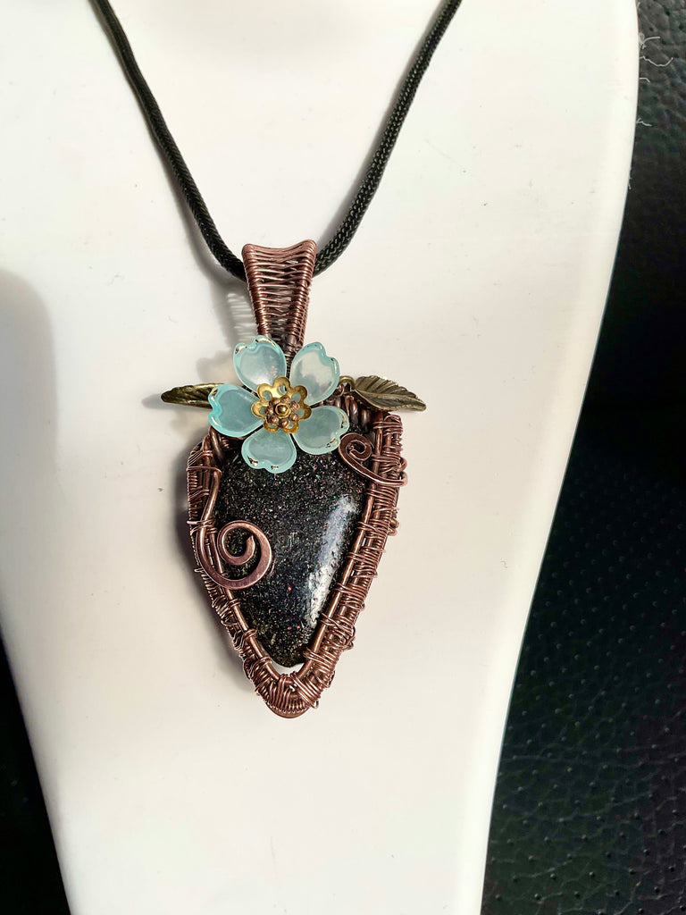 Fairy Opal Copper Wire-Wrapped Pendant 🧚✨ - Connie’s Crystals 