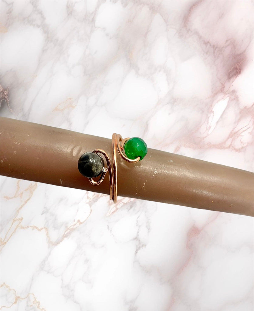 Adjustable Gemstone Rings
