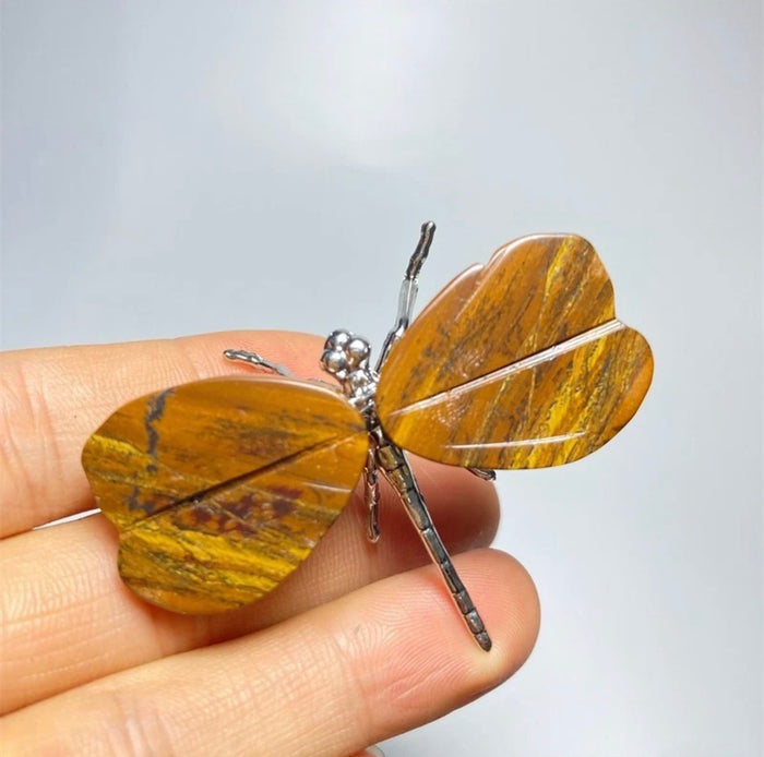 Golden Tiger Eye Dragonfly