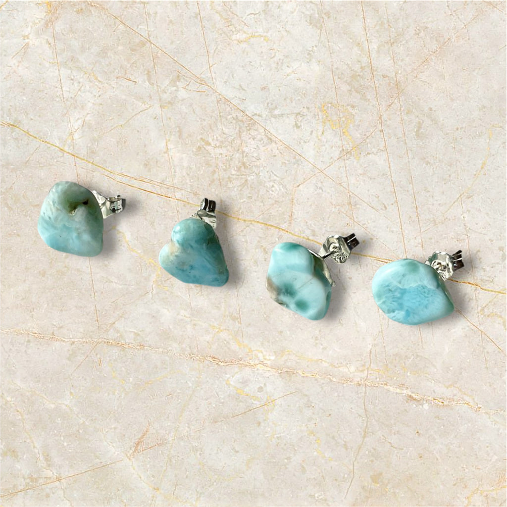 Sterling Silver Gemstone Stud Earrings