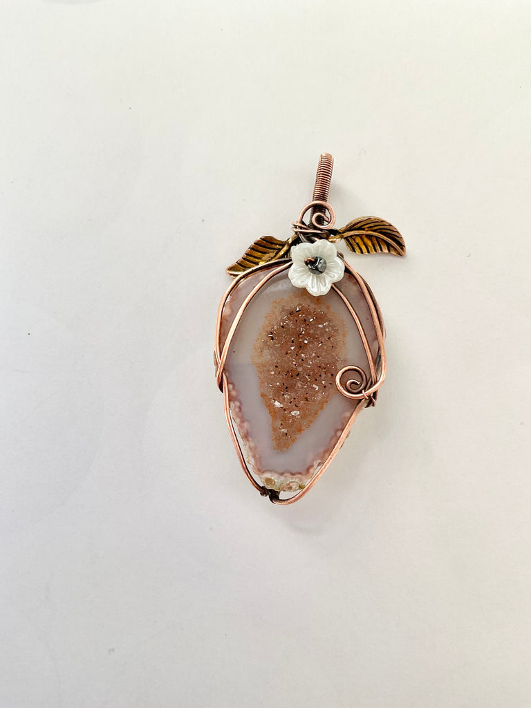 Druzy Geode Agate Pendants - Connie’s Crystals 