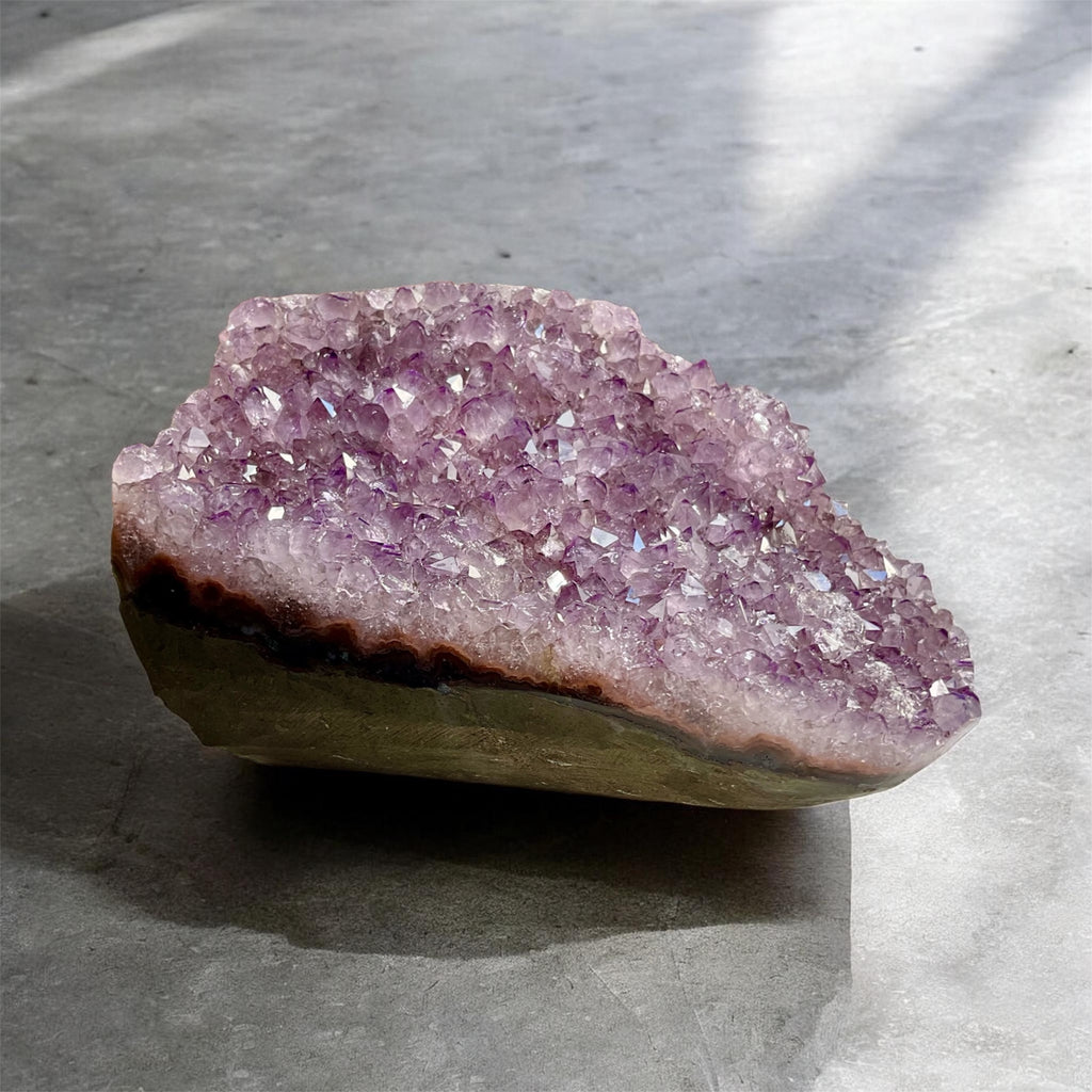 Natural Amethyst Geode Quartz Cathedral Cluster Cave 1647g