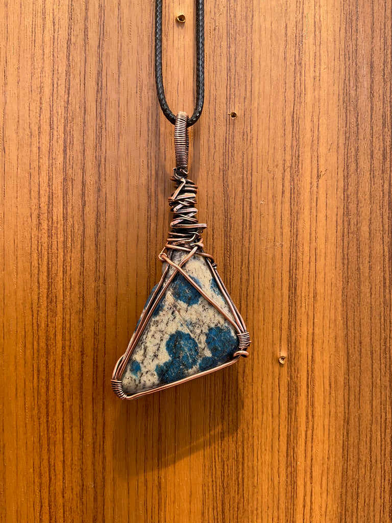 Azurite K2 In Granite Pendant