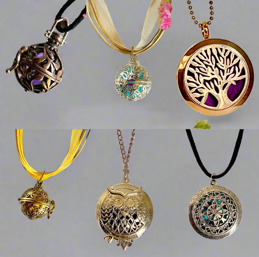 Aromatherapy Locket Pendants - Connie’s Crystals 