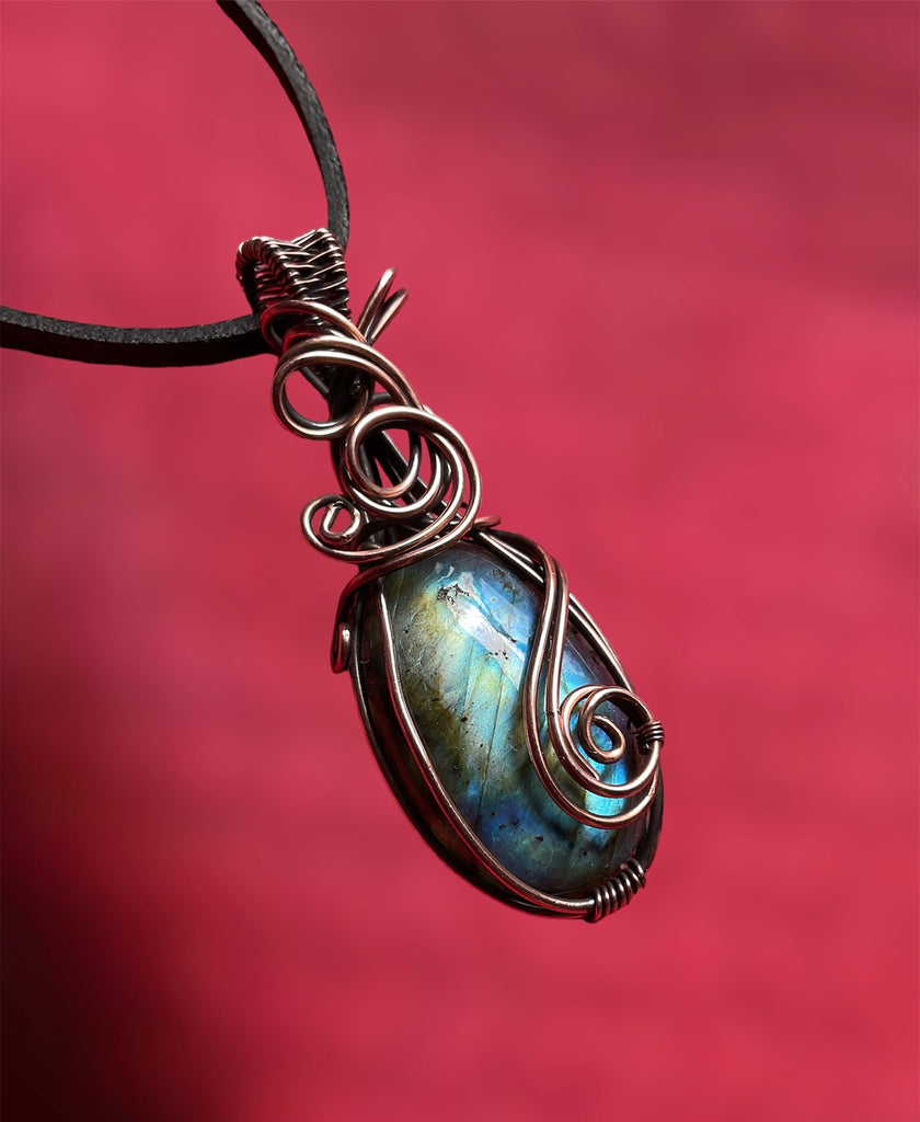 Labradorite Wire Wrapped Pendant - Connie’s Crystals 