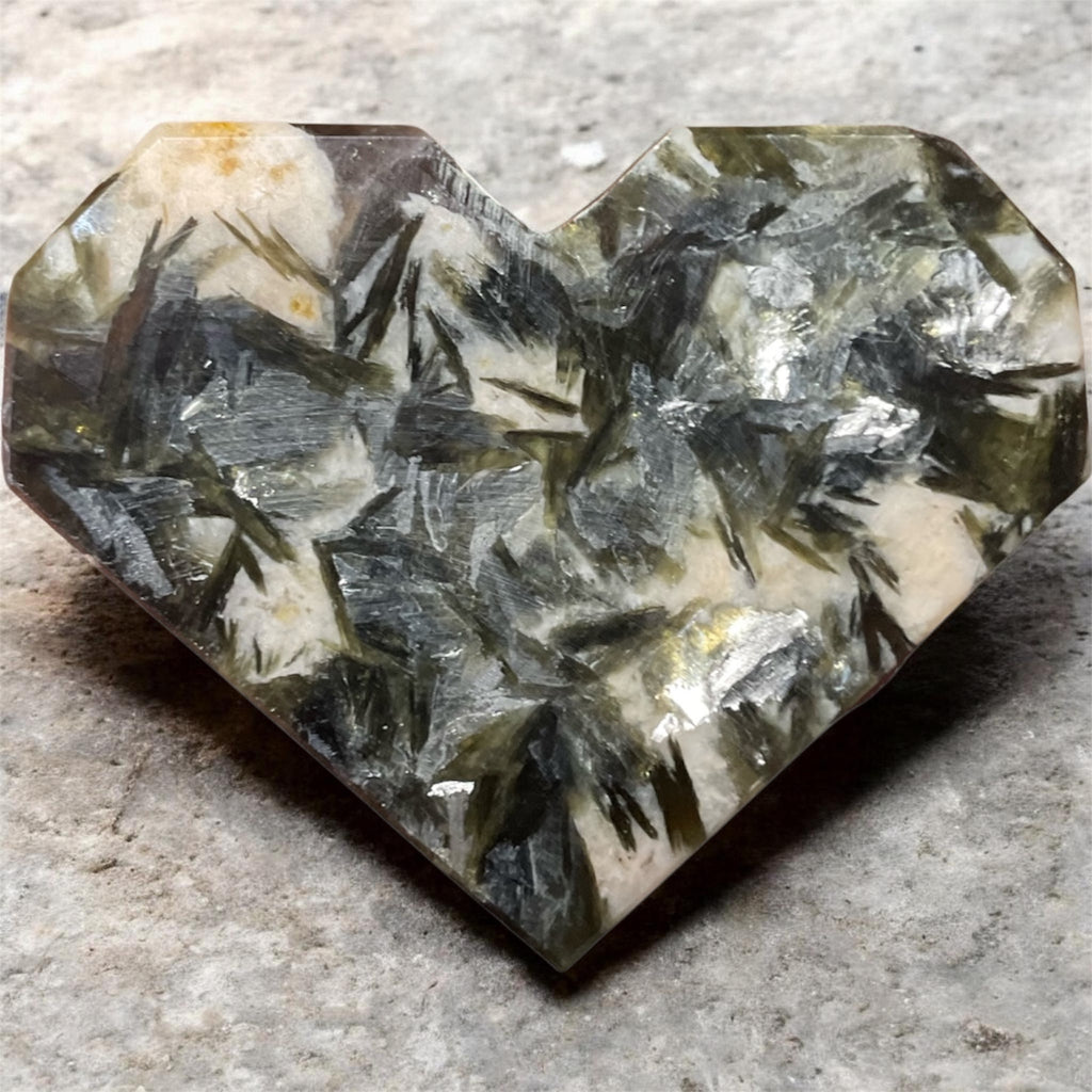 Verdelite Tourmaline Carved Heart