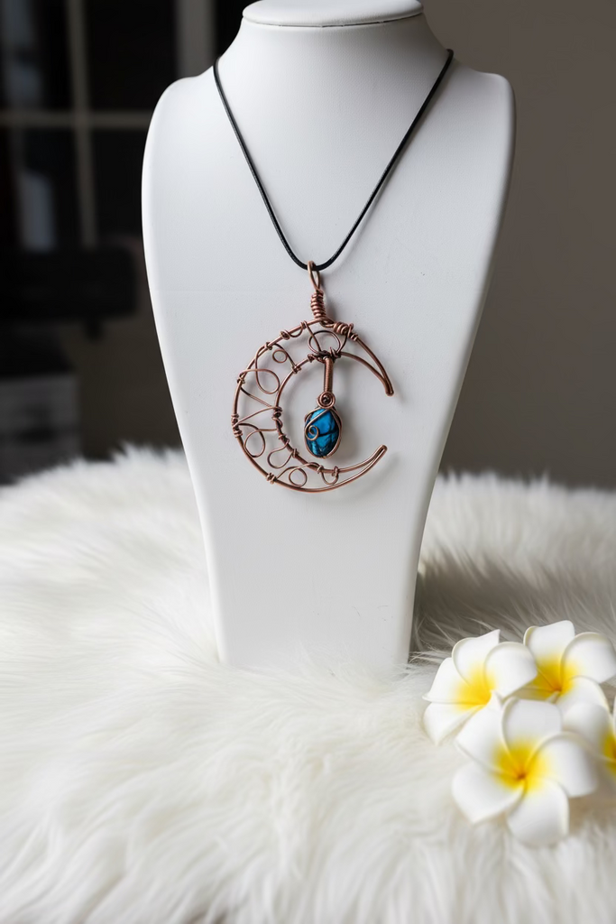 Crescent Moon Crystal Pendants - Connie’s Crystals 