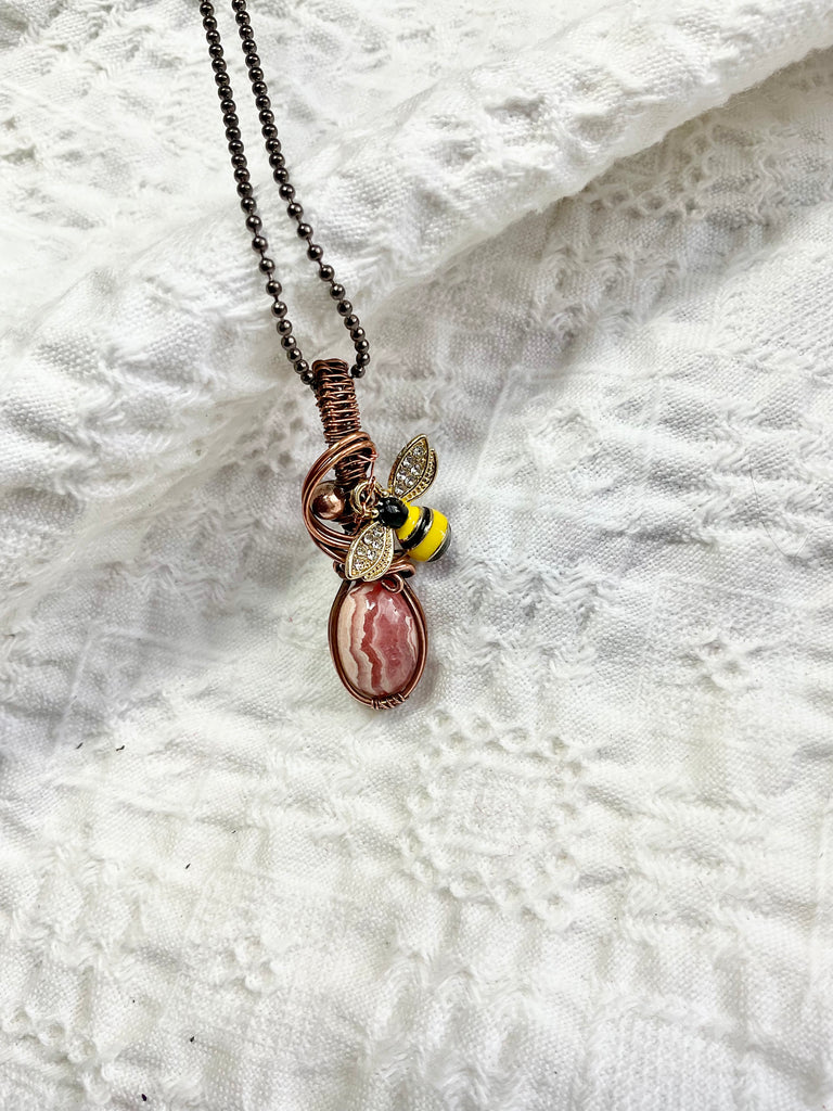 Rhodochrosite Mini Pendants - Connie’s Crystals 