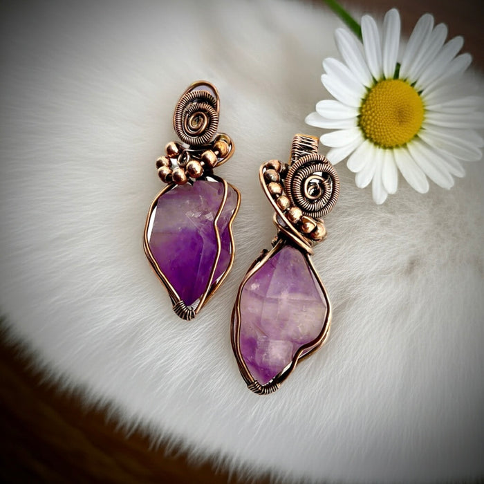 Amethyst Natural Points Pendants