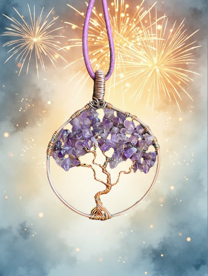 Amethyst Tree Of Life Pendant - Connie’s Crystals 