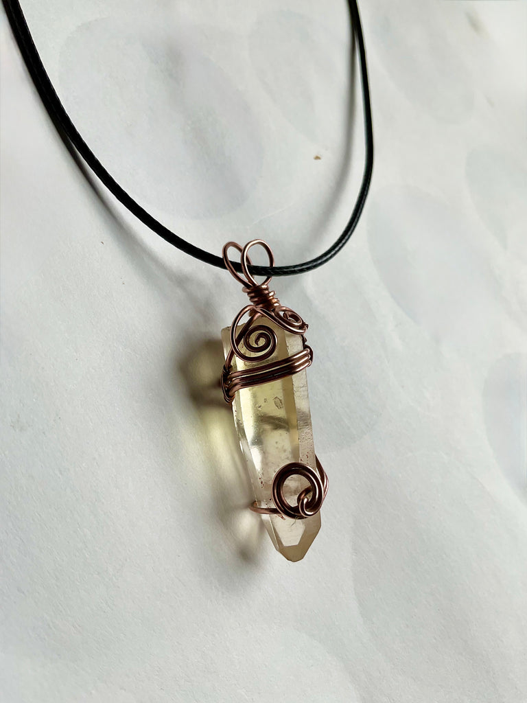 Himalayan Lemurian Citrine Points Wire Wrapped Pendants✨ - Connie’s Crystals 