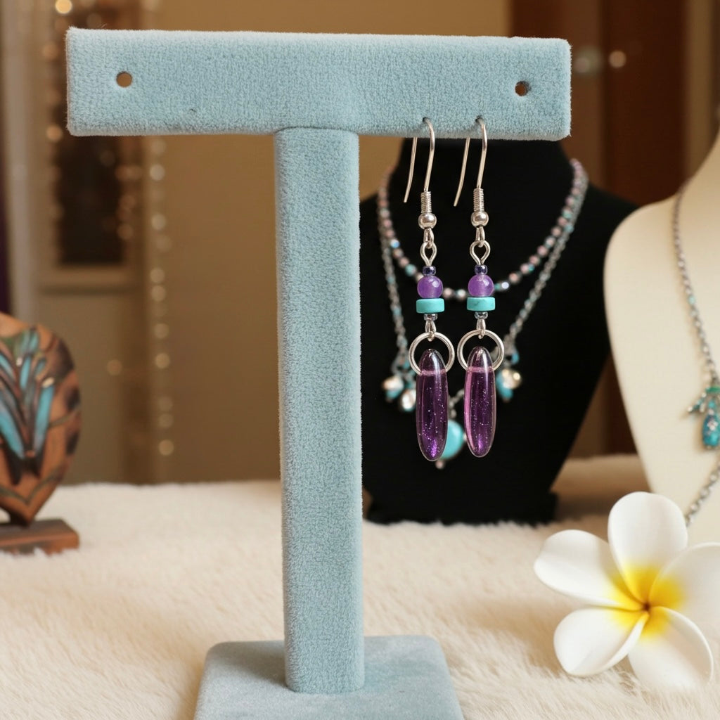 Amethyst Earrings - Connie’s Crystals 