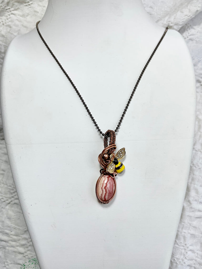 Rhodochrosite Mini Pendants - Connie’s Crystals 