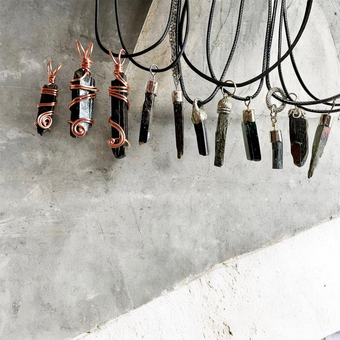 Black Tourmaline Pendants - Connie’s Crystals 