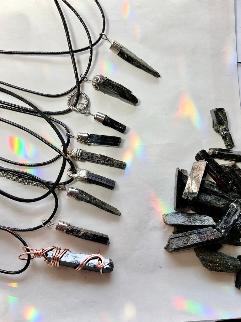 Black Tourmaline Pendants - Connie’s Crystals 