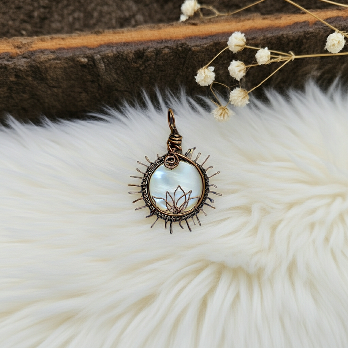 Mother of Pearl Sun/Moon Pendants