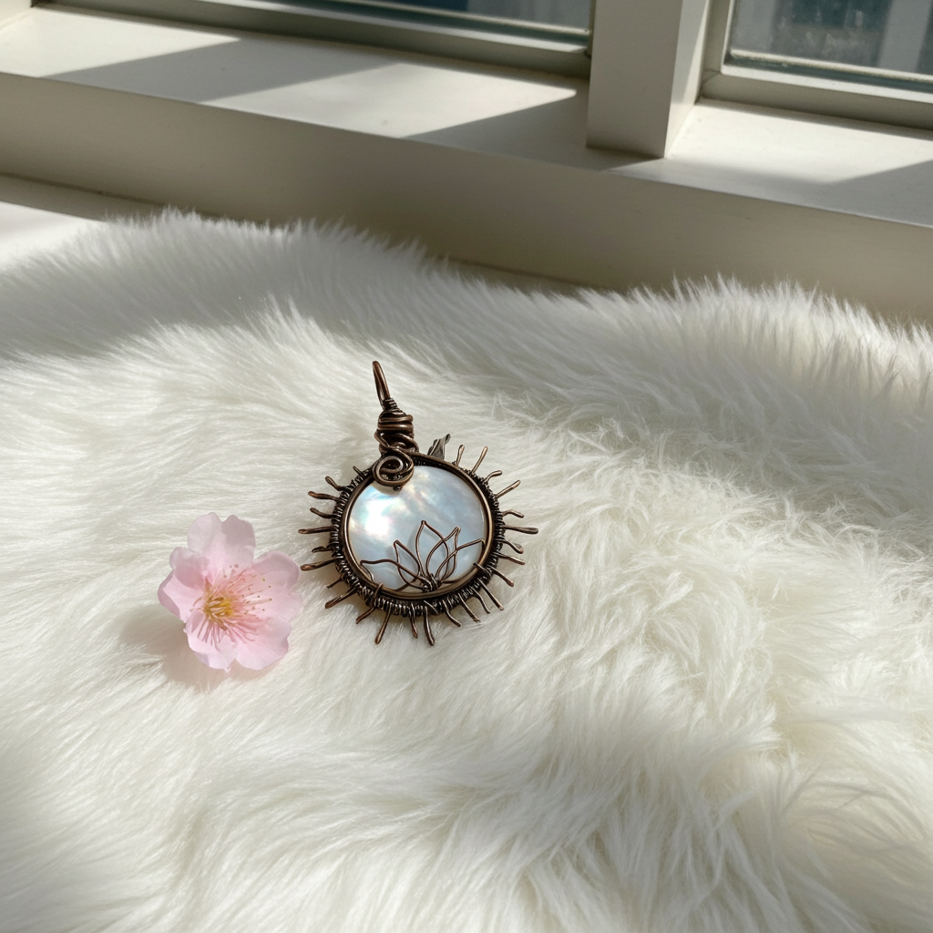 Mother of Pearl Sun/Moon Pendants