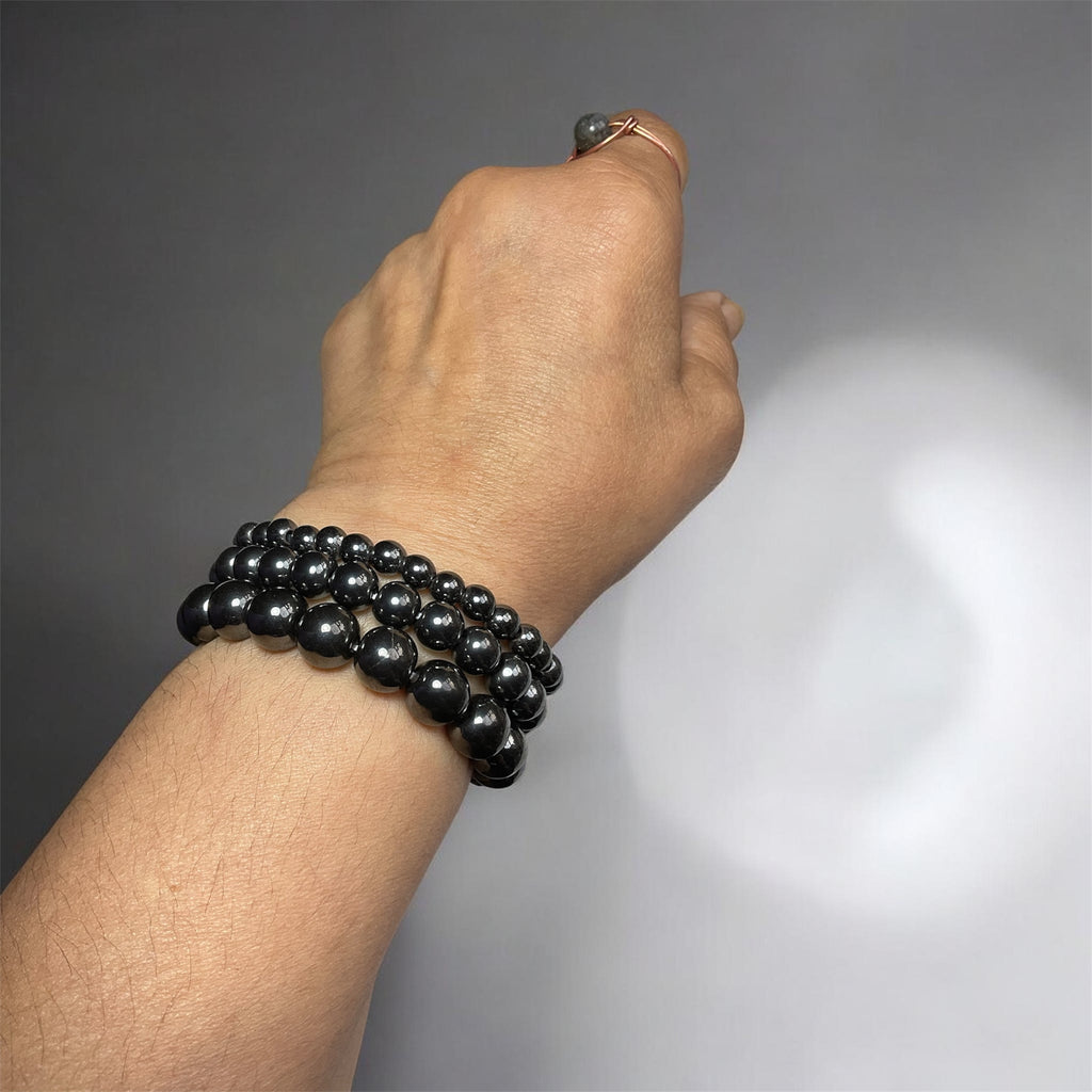 Haematite Stretch Bracelets - Connie’s Crystals 