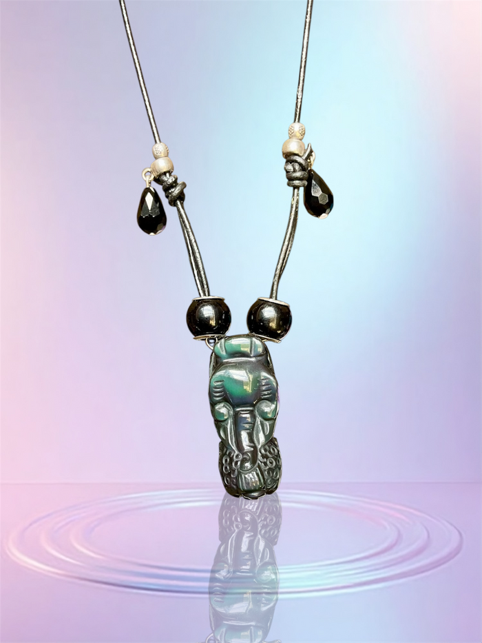 Rainbow Obsidian Pixiu Pendant