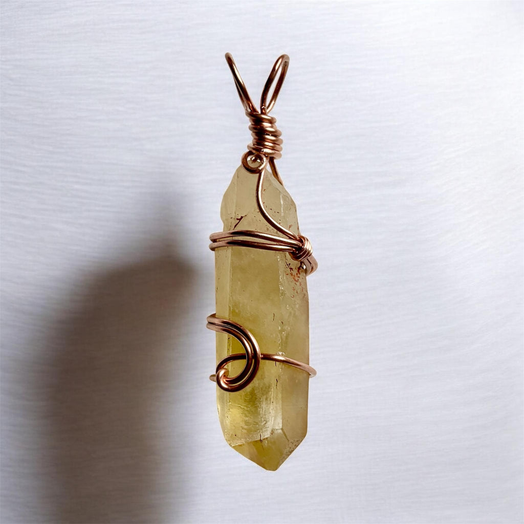 Citrine Point Wire Wrapped Pendant ✨
