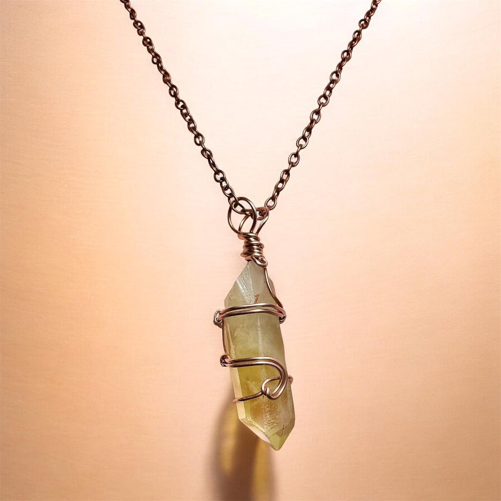 Citrine Point Wire Wrapped Pendant ✨