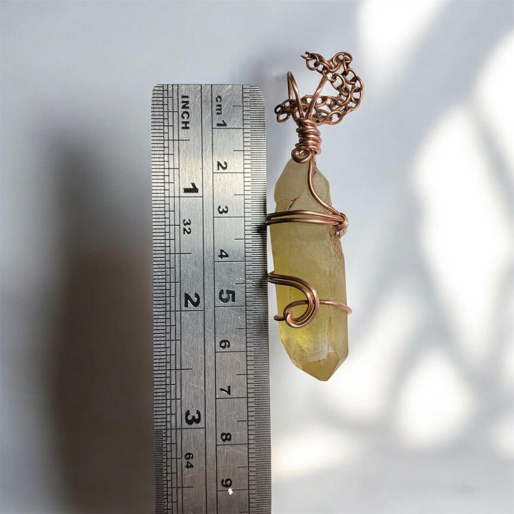Citrine Point Wire Wrapped Pendant ✨
