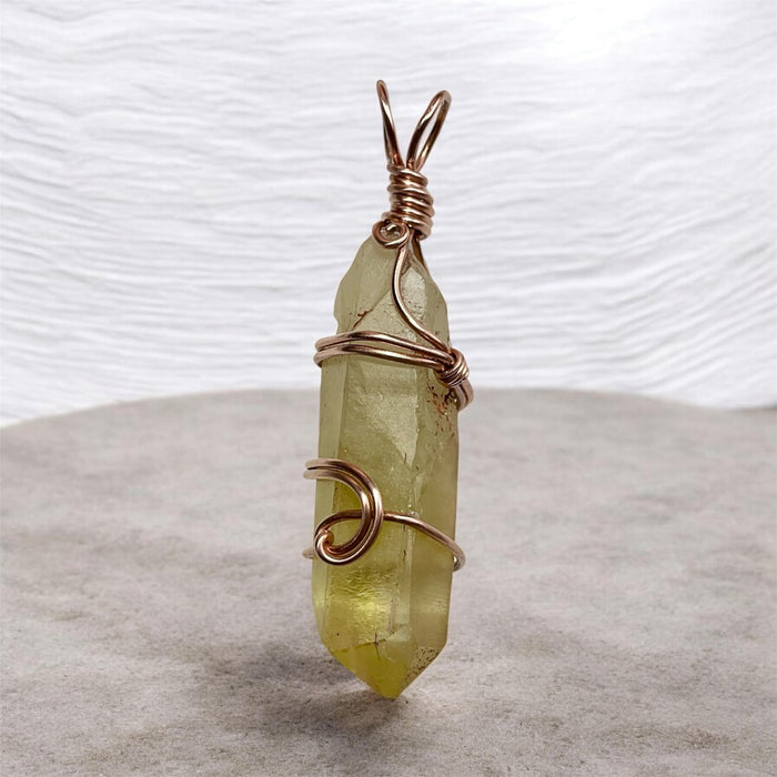 Citrine Point Wire Wrapped Pendant ✨