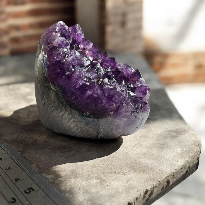 Amethyst Crystal Cave Egg – 530g