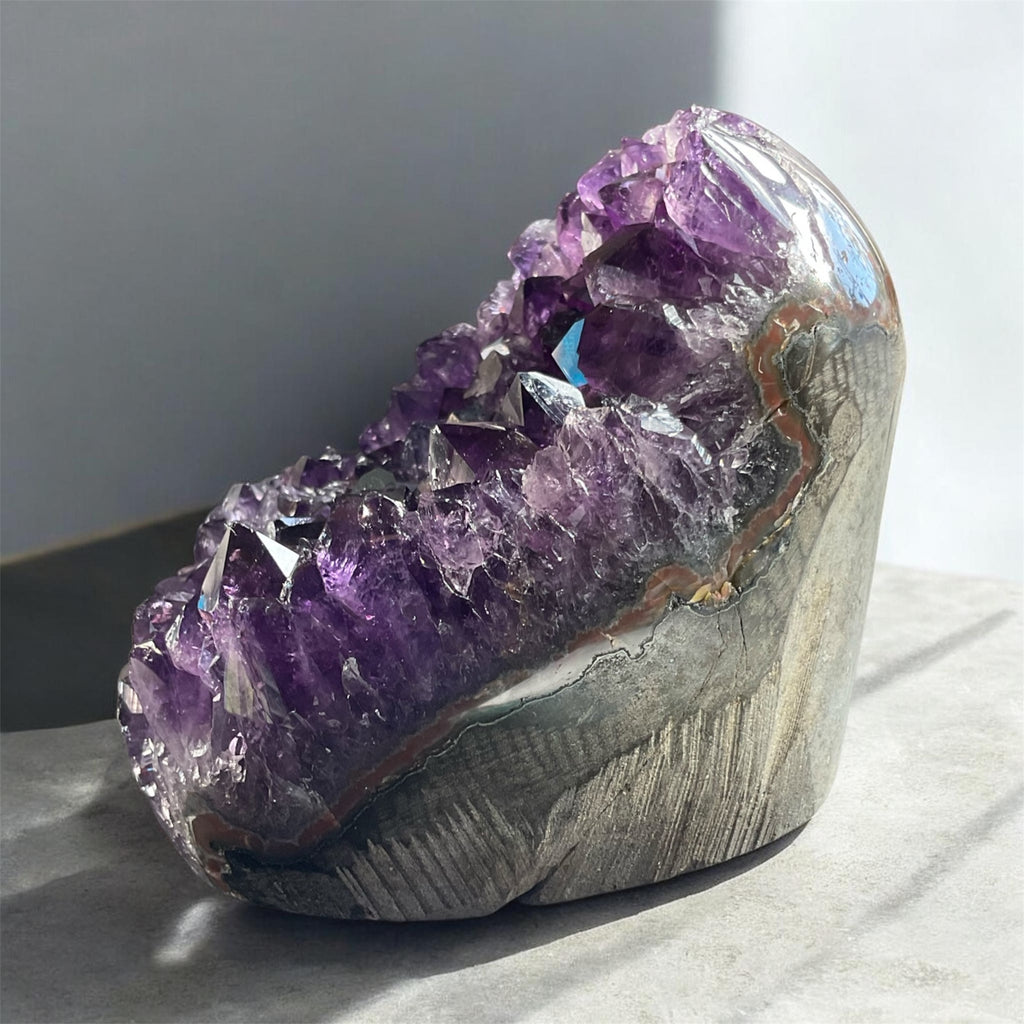 Amethyst Crystal Cave Egg – 530g