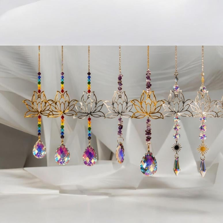 Lotus Crystal Sun Catchers