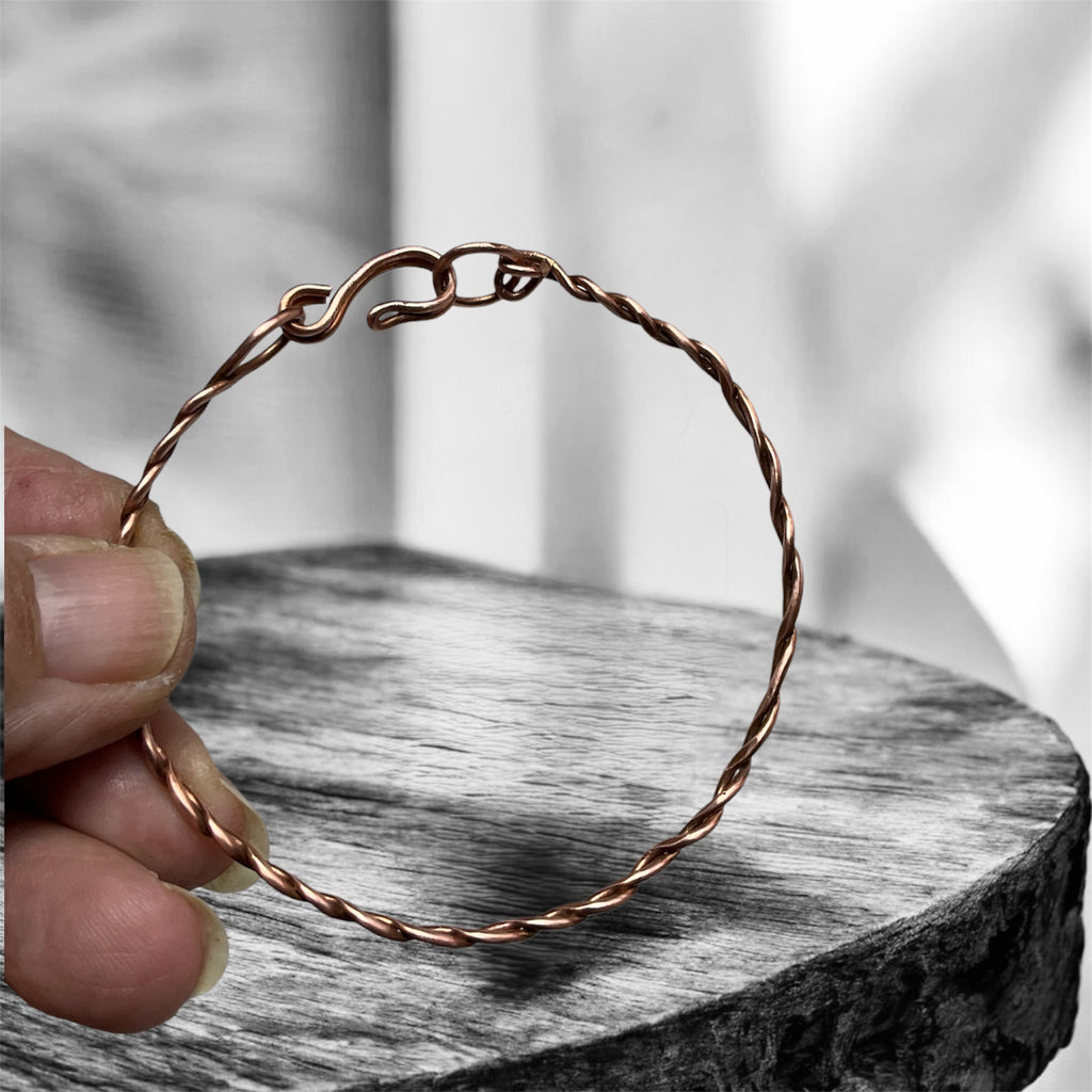 Hammered Copper Cuff Bracelet - Connie’s Crystals 