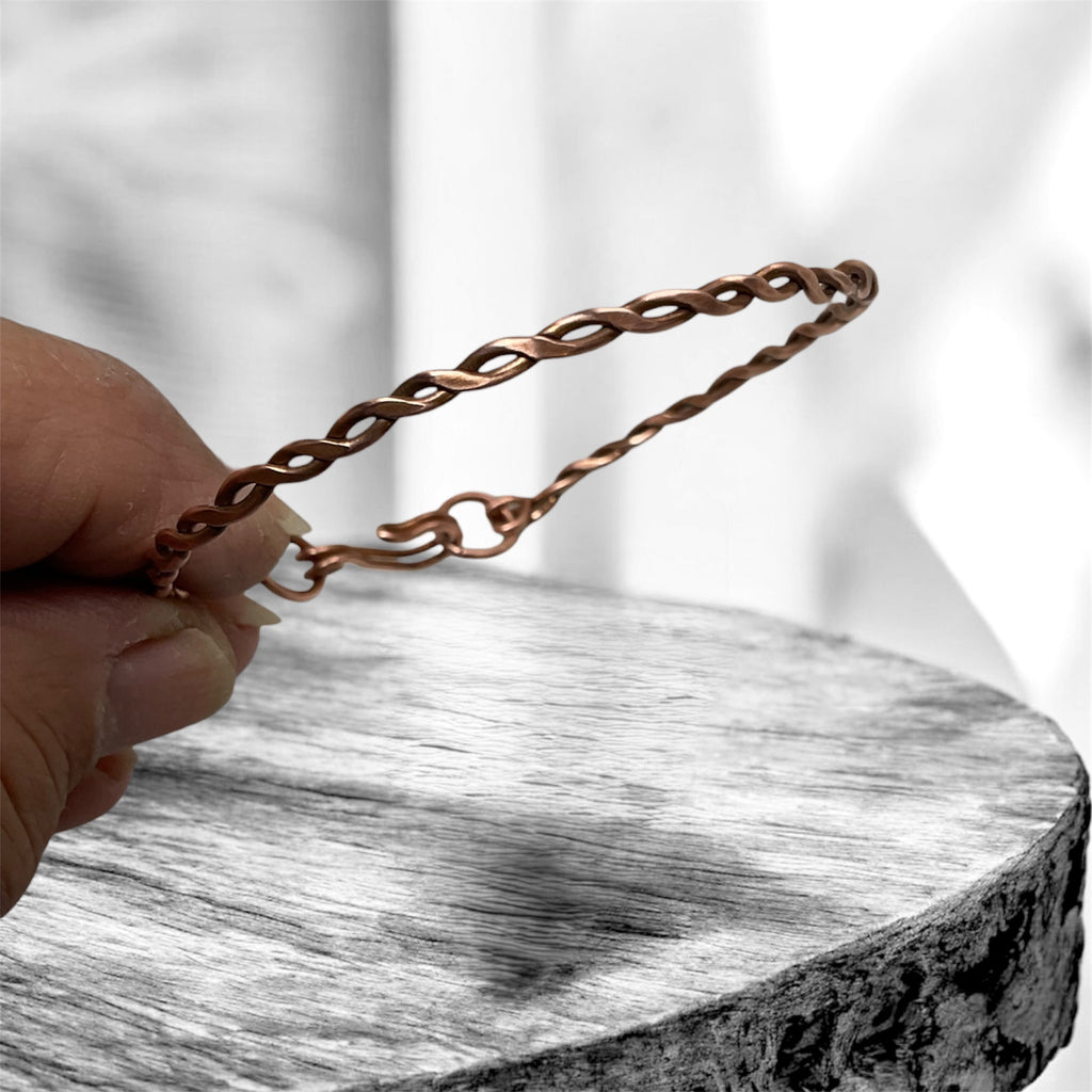 Hammered Copper Cuff Bracelet - Connie’s Crystals 