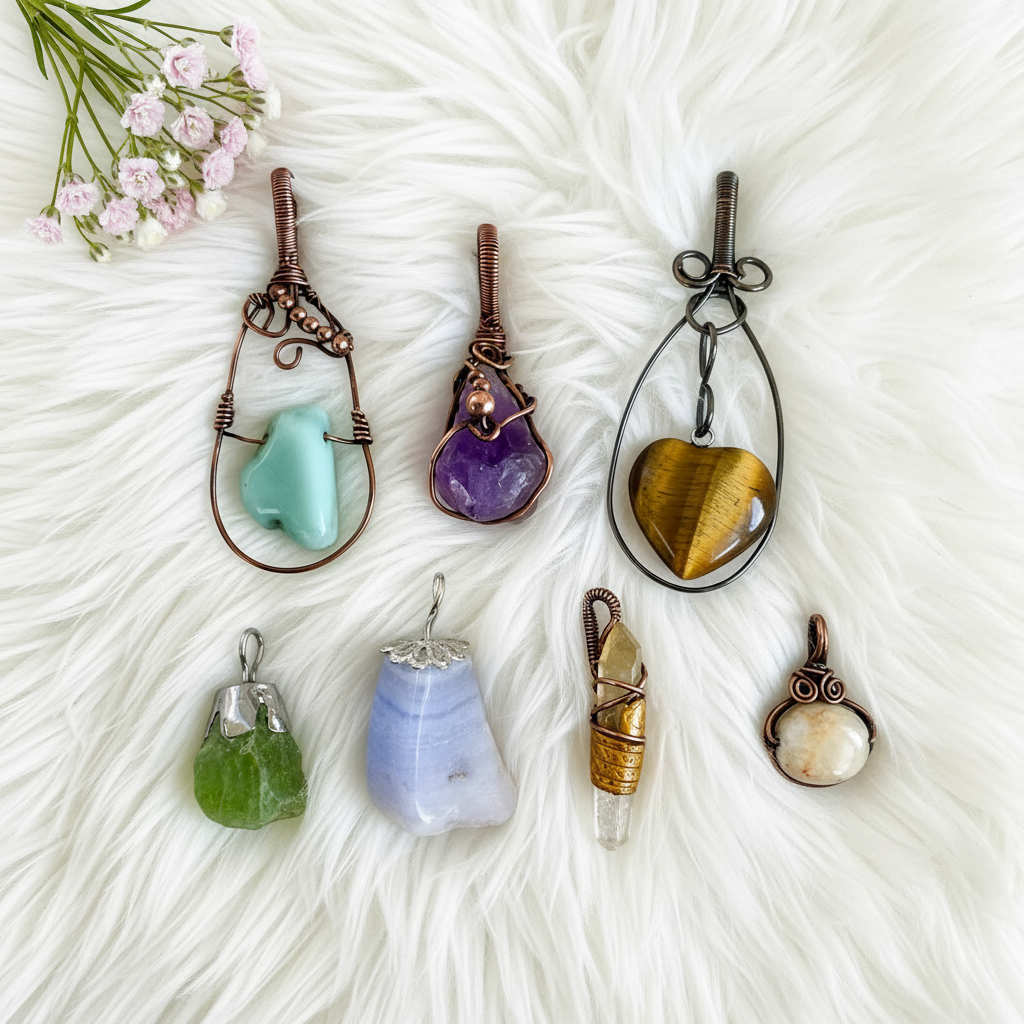 Mini Gemstone Pendants - Connie’s Crystals 